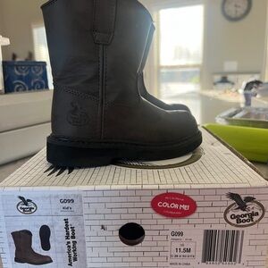 Georgia Boot Kids' Dark Brown Work Boots